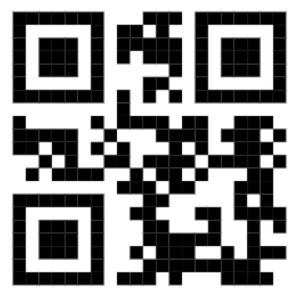 QR kód vygenerovaný v tiskové šabloně